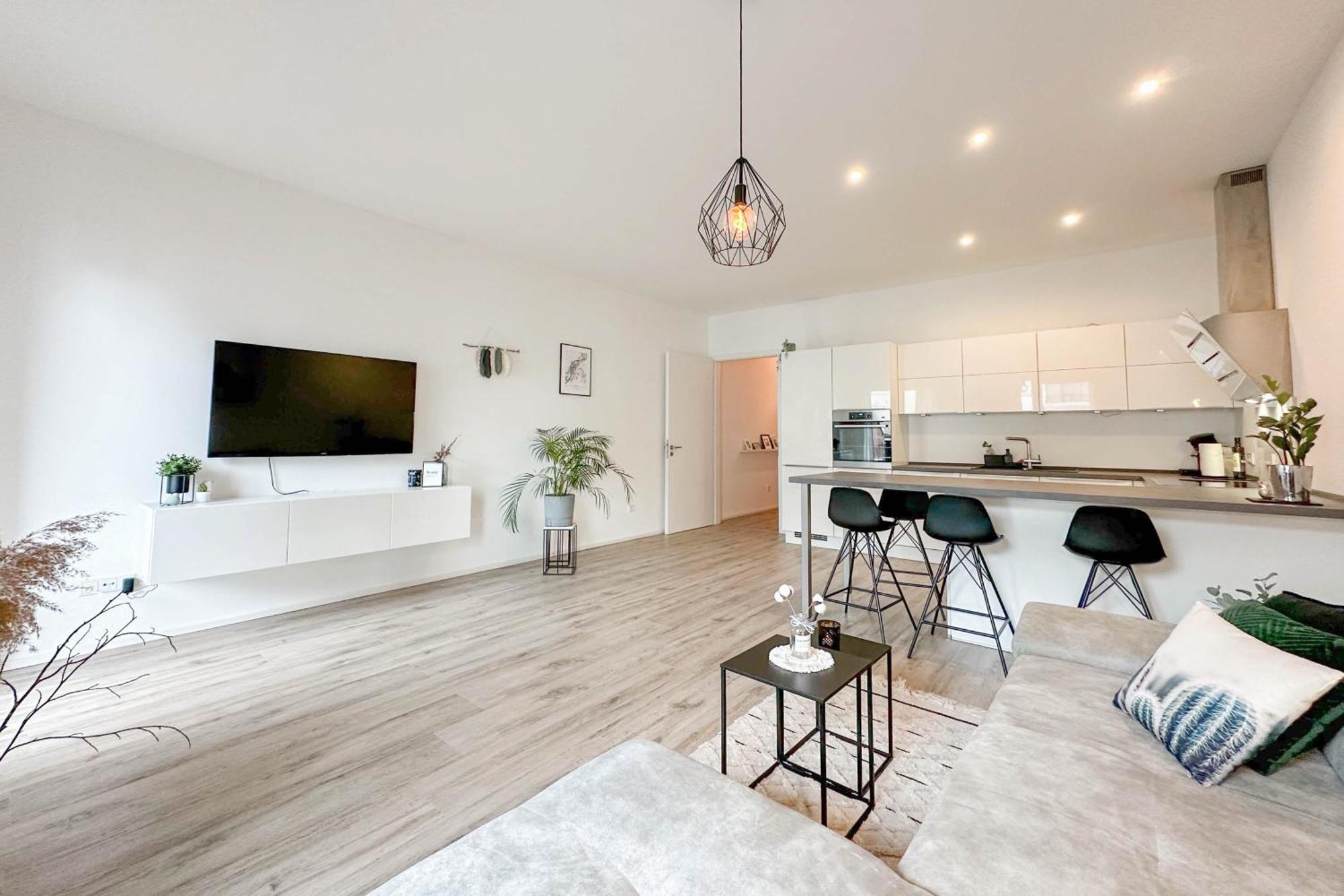 Modernes Trierer Cityloft Mit Grossem Balkon Exteriör bild
